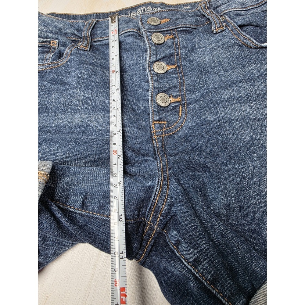 M Jeans By Maurices Women's Size 14 Jean Shorts High Rise Cut Off Button Fly - Picture 5 of 7